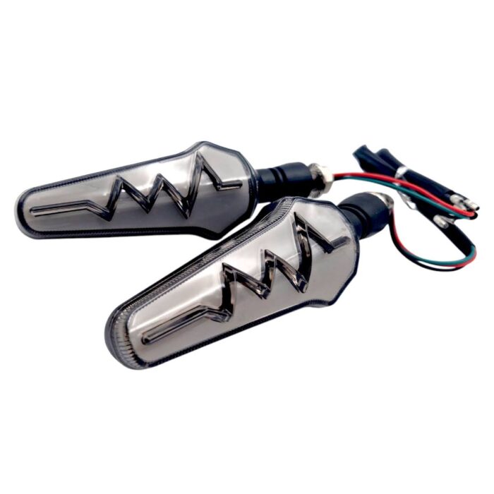Direccional LED tipo rayo secuencial amar-blanco - Imagen 4