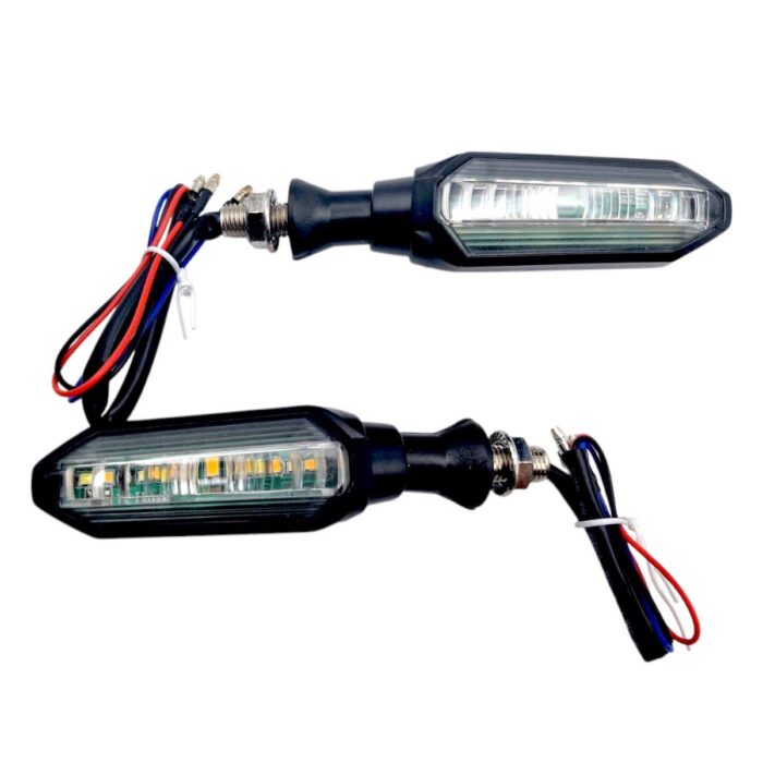 Direccional LED 4 hyperled secuencial amar-blanco - Imagen 2
