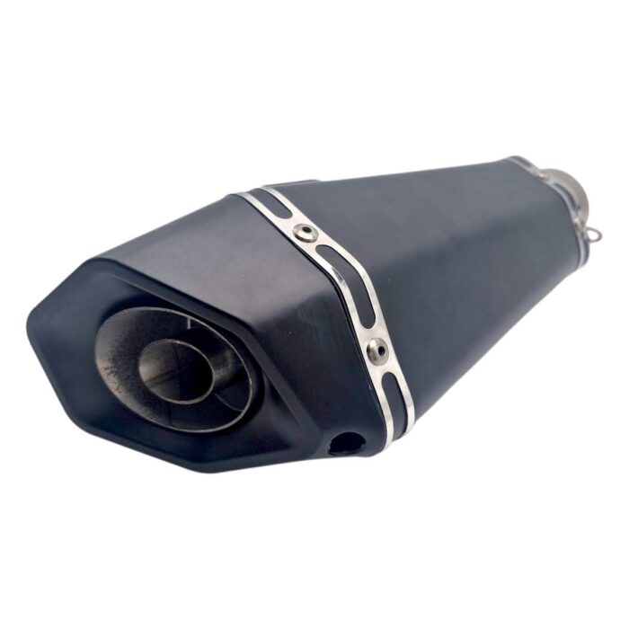 Escape deportivo hexagonal base negro mate Rasen - Imagen 3