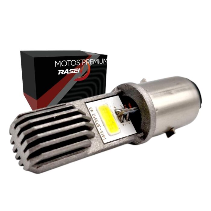 Foco faro LED plata media vuelta blanco
