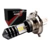 Foco faro 12 hiper LED H4 carcasa verde luz blanca