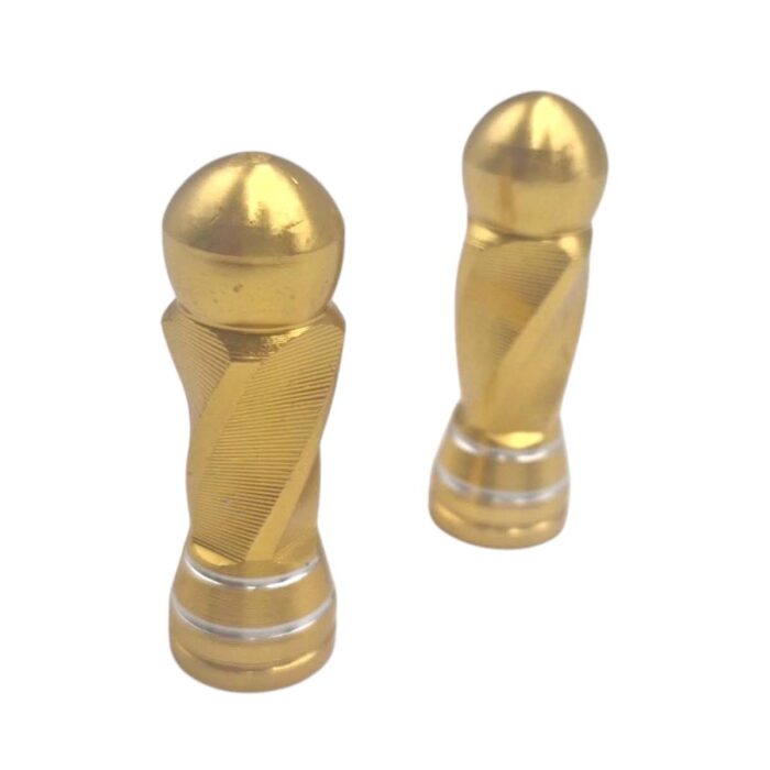 Tapon Decorativo Para Válvula En Forma Rodondo Dorado - Imagen 4