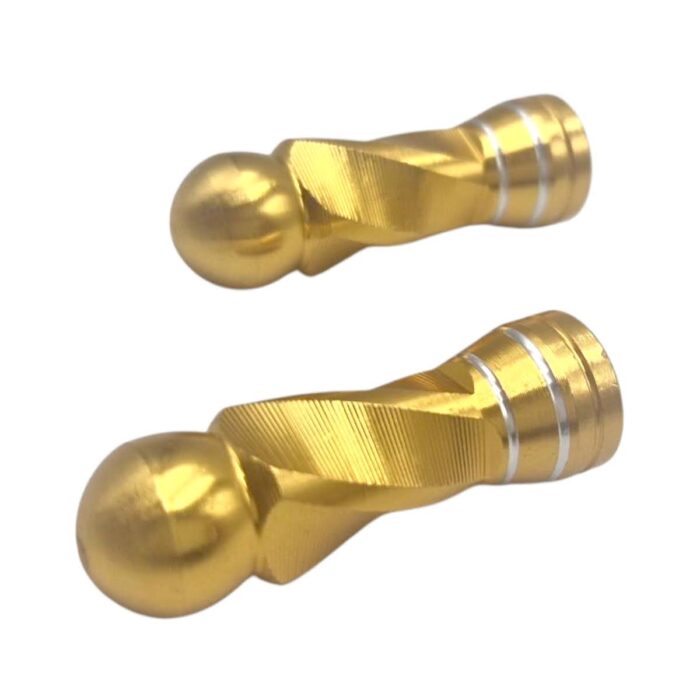 Tapon Decorativo Para Válvula En Forma Rodondo Dorado - Imagen 2