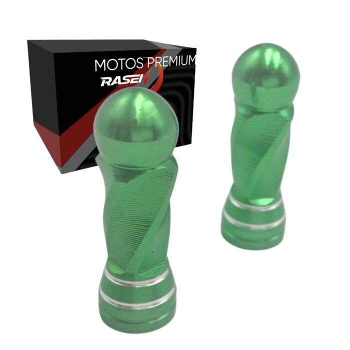 Tapon Decorativo Para Válvula En Forma Rodondo Verde