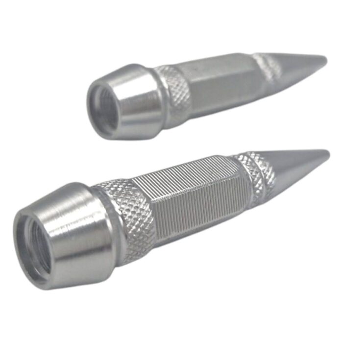 Tapon Decorativo Para Válvula En Forma De Punta Plata - Imagen 3