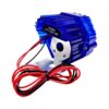Faro redondo LED blanco carcasa azul contorno RGB - Imagen 2