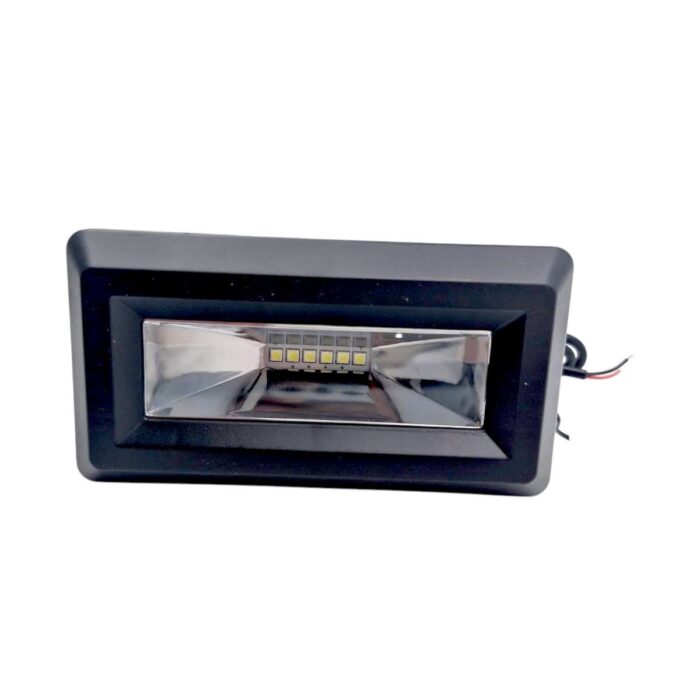 Faro rectangular 6 LED 1 celda luz blanca estrobo - Imagen 2