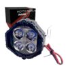 Faro redondo 4 LED blanco alta, baja y estrobo