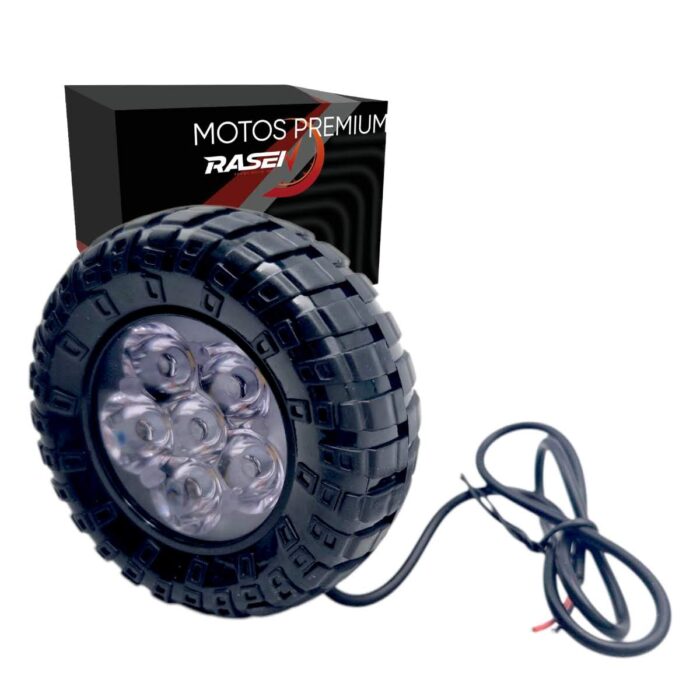 Faro LED tipo rueda luz alta, baja y estrobo