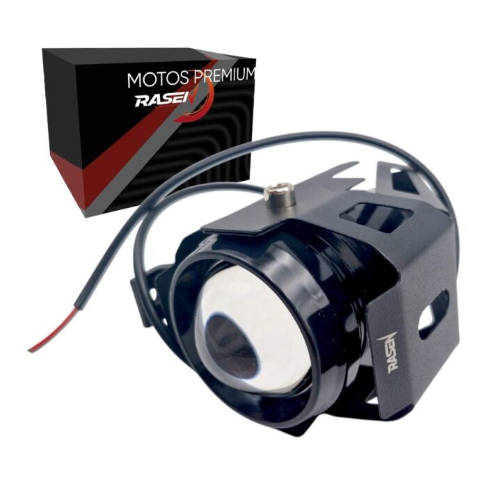 Faro LED con lupa protector luz blanca estrobo