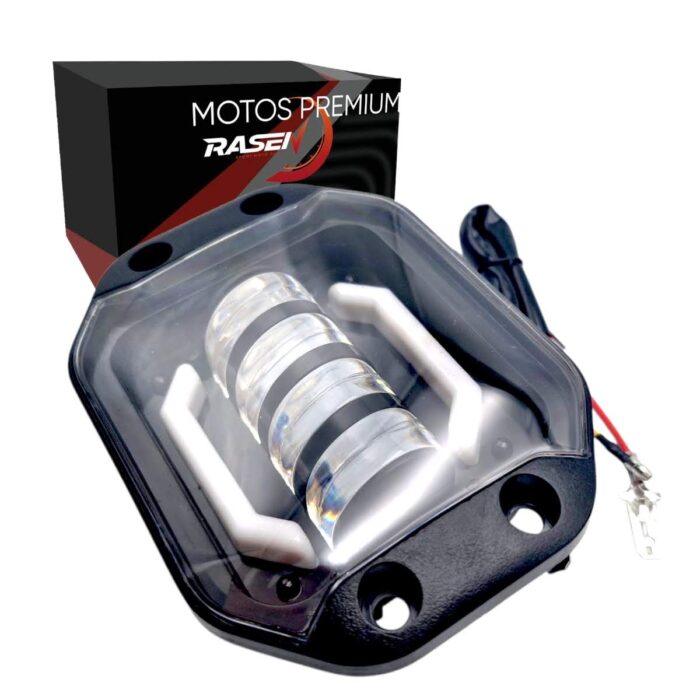 Faro LED 4 estrobo ojo ángel contorno blanco-amarillo