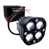 Faro auxiliar hexagonal 4 LED lupa blanco y amarillo