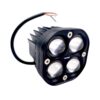 Faro auxiliar hexagonal 4 LED lupa blanco y amarillo - Imagen 4