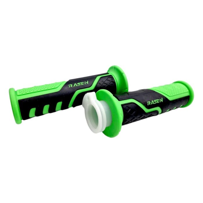 Puño caucho antiderrapante negro con verde - Imagen 4