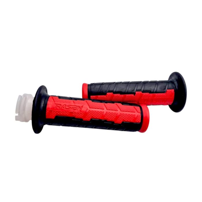Puño caucho tipo naked negro con rojo - Imagen 2