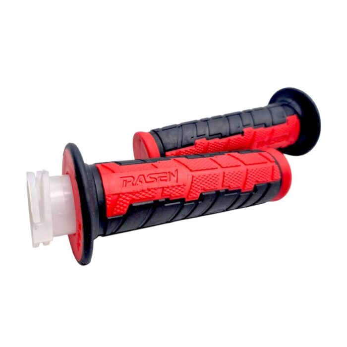Puño caucho tipo naked negro con rojo - Imagen 4