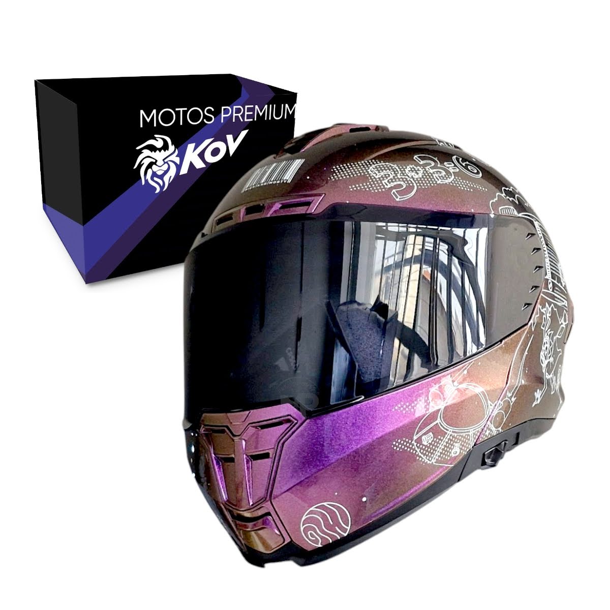 Casco Snow Rick & Morty Galactic Tornasol L Kov Original